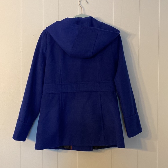 Metaphor Jackets & Coats Royal Blue Hooded Peacoat Poshmark
